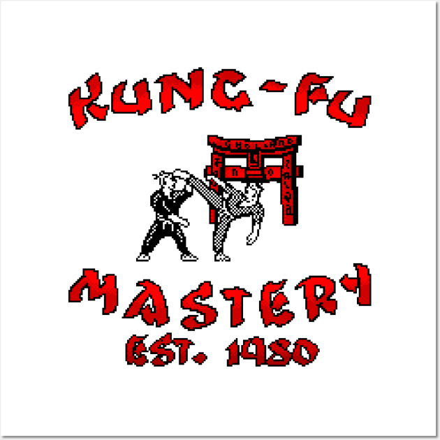 Kung Fu Mastery 8 Bit Art Wall Art by 8 Fists of Tees